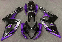 Matte Black, Matte Purple and Matte Silver Fairing Kit for a 2005 & 2006 Suzuki GSX-R1000 motorcycle