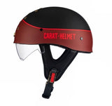 Matte Black & Matte Red Carat Helmet at KingsMotorcycleFairings.com  