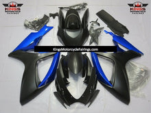 Suzuki GSXR600 (2006-2007) Matte Black & Blue Fairings
