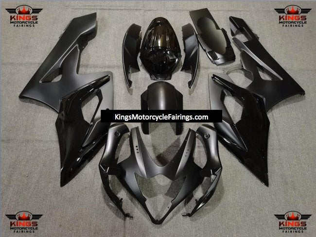 Suzuki GSXR1000 (2005-2006) Matte Black & Gloss Black Fairings