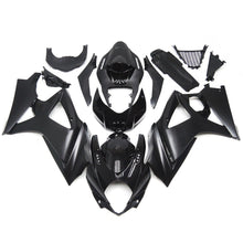 Matte Black and Gloss Black Fairing Kit for a 2007 & 2008 Suzuki GSX-R1000 motorcycle