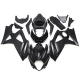 Matte Black and Gloss Black Fairing Kit for a 2007 & 2008 Suzuki GSX-R1000 motorcycle
