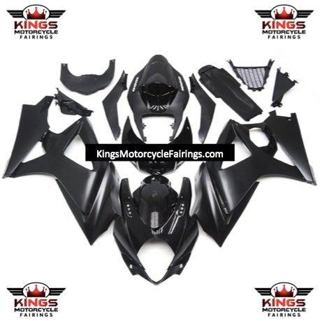 Suzuki GSXR1000 (2007-2008) Matte Black & Gloss Black Fairings