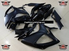 Matte Black and Gloss Black Fairing Kit for a 2006 & 2007 Suzuki GSX-R600 motorcycle