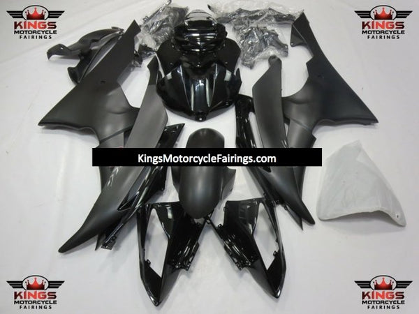 Yamaha YZF-R6 (2008-2016) Matte Black & Gloss Black Fairings