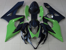 Matte Black and Green Fairing Kit for a 2005 & 2006 Suzuki GSX-R1000 motorcycle