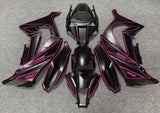 Fairing kit for a Kawasaki Ninja ZX10R (2011-2015) Matte Black & Pink