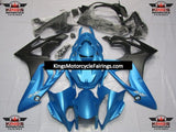 Matte Light Blue and Matte Black Fairing Kit for a 2017 and 2018 BMW S1000RR motorcycle