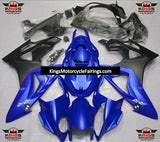 Matte Royal Blue and Matte Black Fairing Kit for a 2017 and 2018 BMW S1000RR motorcycle