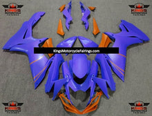 Suzuki GSXR600 (2011-2023) Matte Blue & Orange Fairings at KingsMotorcycleFairings.com