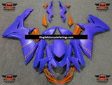 Suzuki GSXR600 (2011-2023) Matte Blue & Orange Fairings at KingsMotorcycleFairings.com