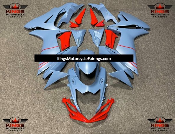 Suzuki GSXR600 (2011-2023) Matte Blue & Red Fairings