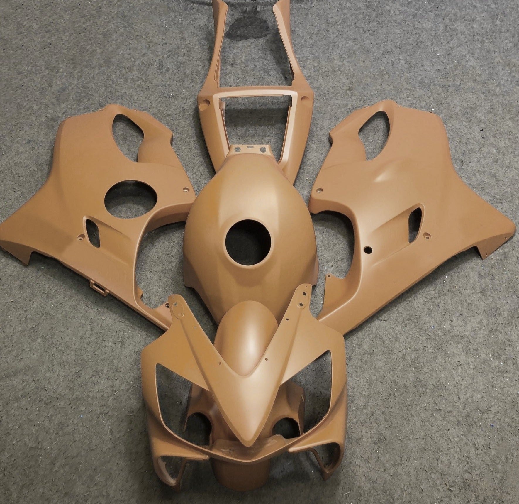 Matte Brown Fairing Kit for a 2001, 2002, 2003 Honda CBR600F4i motorcycle
