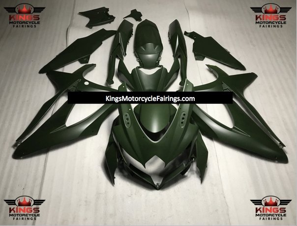 Suzuki GSXR750 (2008-2010) Matte Dark Green Fairings