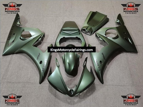 Yamaha YZF-R6 (2005) Matte Green U.S. Army Fairings