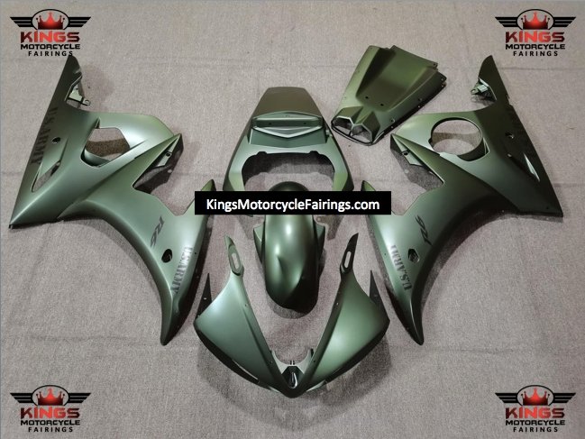 Yamaha YZF-R6 (2003-2004) Matte Green U.S. Army Fairings