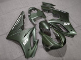 Matte Green and White Fairing Kit for a 2009, 2010, 2011 & 2012 Triumph Daytona 675 motorcycle