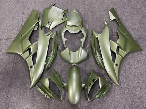 Yamaha YZF-R6 (2006-2007) Matte Olive Green Fairings
