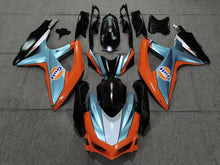 Orange, Blue and Black Gulf Fairing Kit for a 2008, 2009, & 2010 Suzuki GSX-R600 motorcycle