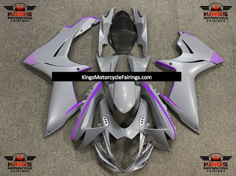 Suzuki GSXR750 (2011-2021) Matte Nardo Gray & Purple Fairings