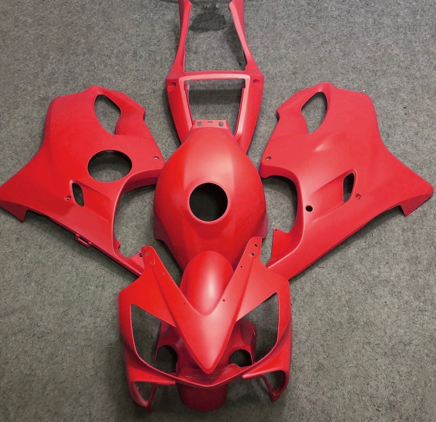 Matte Red Fairing Kit for a 2001, 2002, 2003 Honda CBR600F4i motorcycle