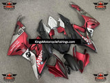 BMW S1000RR (2015-2016) Matte Red, Matte Black & Matte Silver Fairings at KingsMotorcycleFairings.com