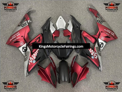 BMW S1000RR Fairings (2015-2016) Matte Red, Black, Silver at KingsMotorcycleFairings.com