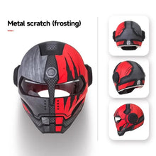 Matte Black and Red Claw Scratch Iron Man Full Face Motorcycle Helmet is brought to you by KingsMotorcycleFairings.com