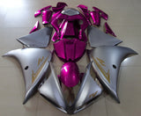 Yamaha YZF-R1 (2012-2014) Matte Silver, Gold & Pink Fairings