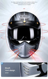 Matte Silver and Black Skull & Gear Beasley Open-Face Motorcycle Helmet is brought to you by KingsMotorcycleFairings.com