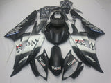 Matte Black and Matte White West Fairing Kit for a 2006 & 2007 Yamaha YZF-R6 motorcycle