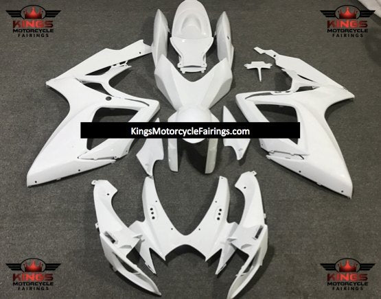 Matte White Fairing Kit for a 2006 & 2007 Suzuki GSX-R750 motorcycle