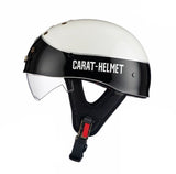 Matte White & Matte Black Carat Helmet at KingsMotorcycleFairings.com