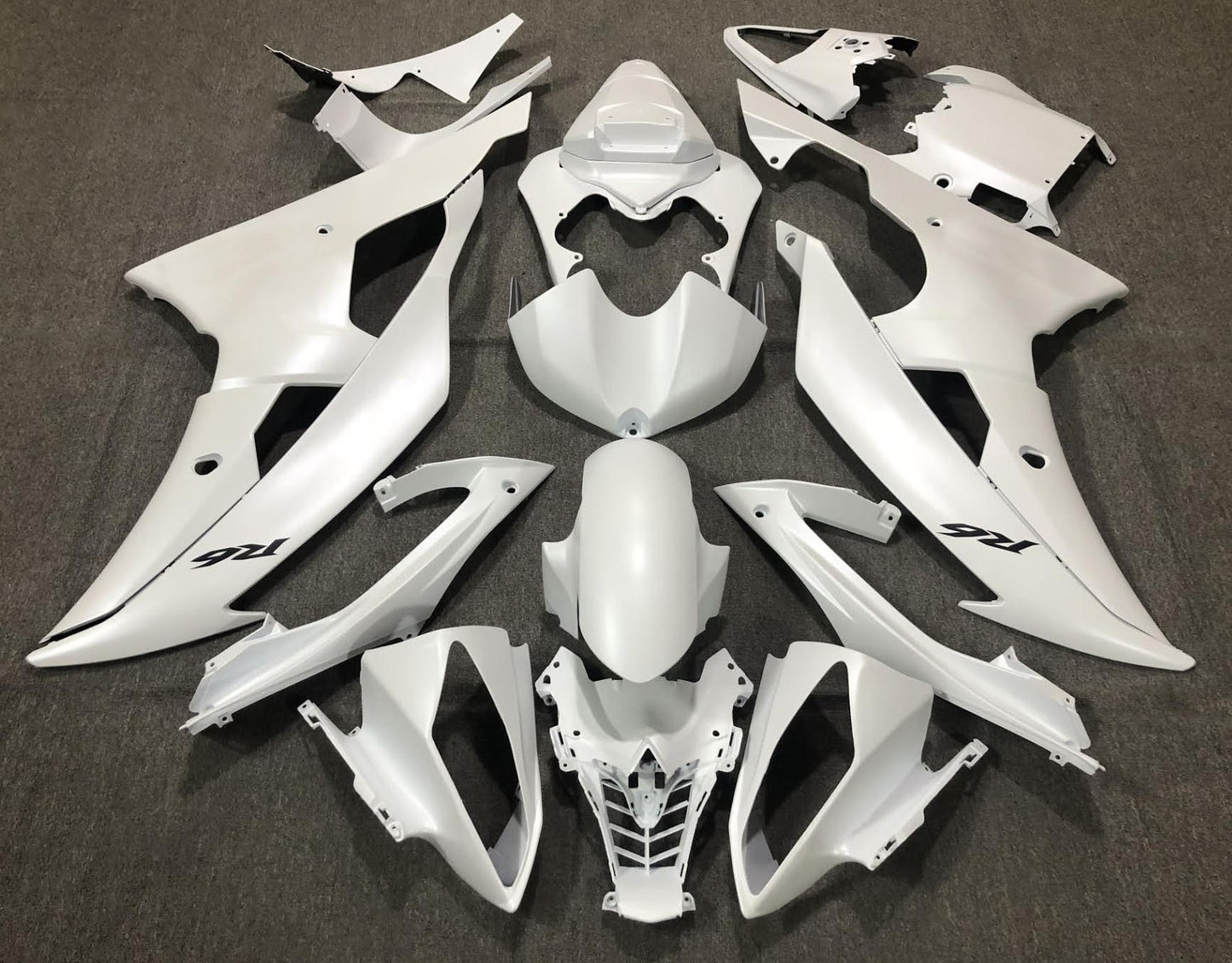 Yamaha YZF-R6 (2008-2016) Matte White Fairings