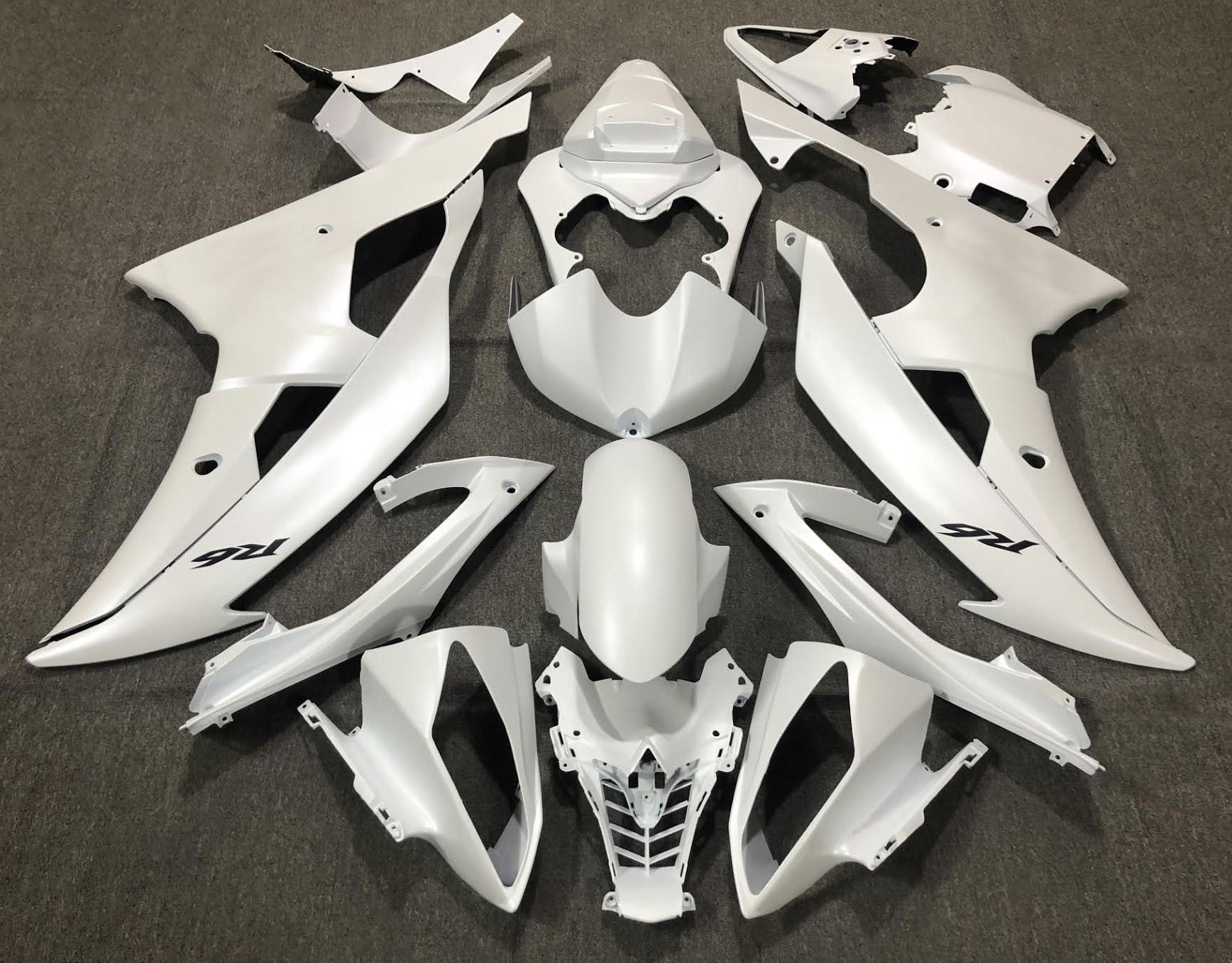 Yamaha YZF-R6 (2008-2016) Matte White Fairings