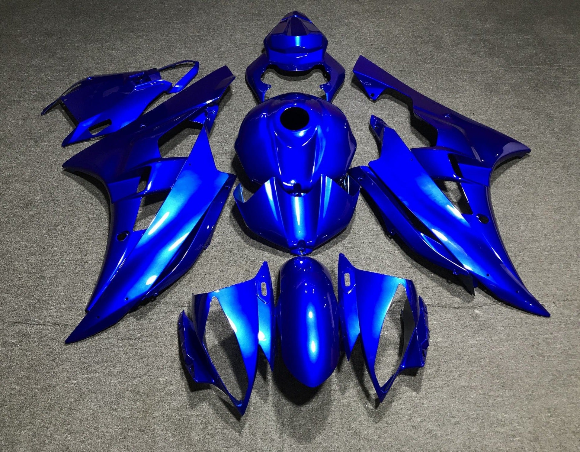 Blue Fairing Kit for a 2006 & 2007 Yamaha YZF-R6 motorcycle