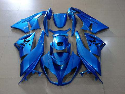 Metallic Blue Fairing Kit for a 2007 & 2008 Kawasaki Ninja ZX-6R 636 motorcycle