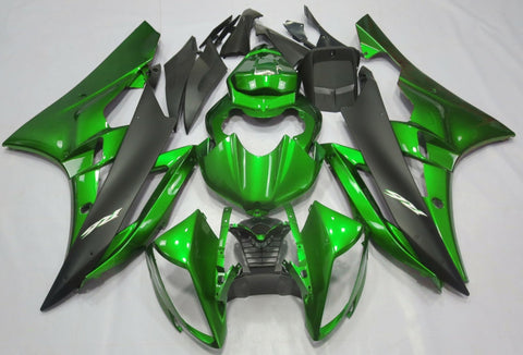 Yamaha YZF-R6 (2006-2007) Green & Matte Black Fairings