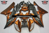 Orange and Matte Black Fairing Kit for a 2006 & 2007 Yamaha YZF-R6 motorcycle