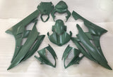 Matte Green Fairing Kit for a 2006 & 2007 Yamaha YZF-R6 motorcycl