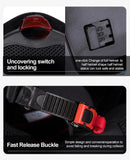 Matte Black, Red and Silver HNJ Modular Full-Face Motorcycle Helmet by KingsMotorcycleFairings.com