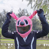 Pink Dog Cartoon Motorcycle Helmet Cover is brought to you by KingsMotorcycleFairings.com