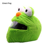 Green Elmo Frog Cartoon Motorcycle Helmet Cover is brought to you by KingsMotorcycleFairings.com