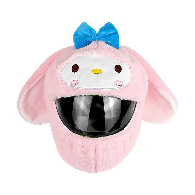 Pink Baby Cartoon Motorcycle Helmet Cover