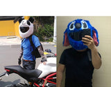 Cartoon Motorcycle Helmet Cover is brought to you by KingsMotorcycleFairings.com