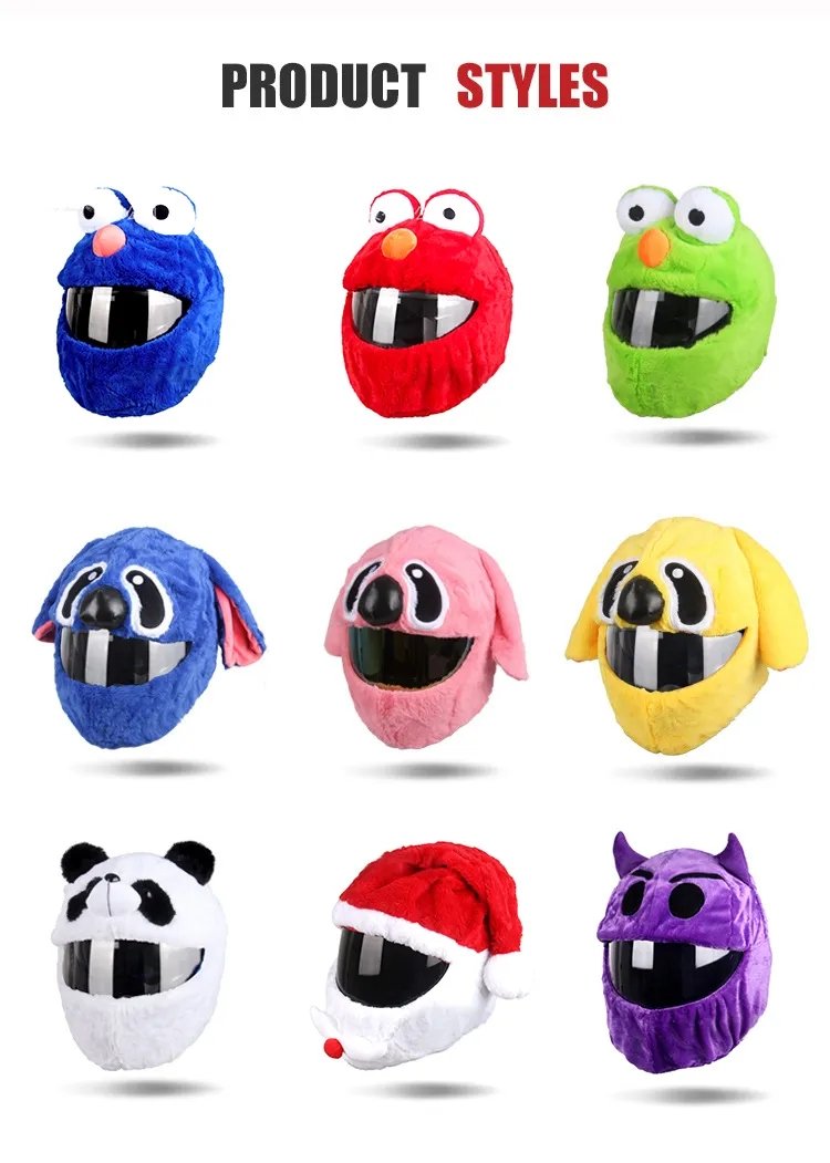 Motorcycle Helmet Cover | White Unicorn Cartoon