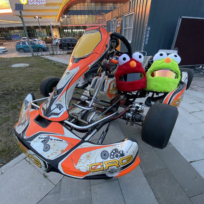 Red & Green Elmo Frog Cartoon Motorcycle Helmet Cover is brought to you by KingsMotorcycleFairings.com