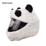 White & Black Panda Cartoon Motorcycle Helmet Cover is brought to you by KingsMotorcycleFairings.com