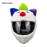 White Clown Cartoon Motorcycle Helmet Cover is brought to you by KingsMotorcycleFairings.com