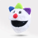 White Clown Cartoon Motorcycle Helmet Cover is brought to you by KingsMotorcycleFairings.com